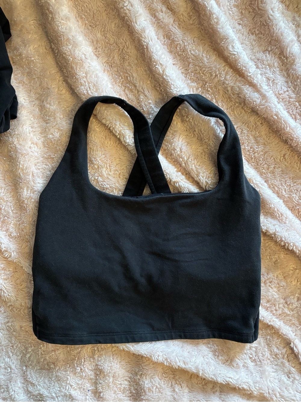 Old Navy Black Cross-Back Longline Bra